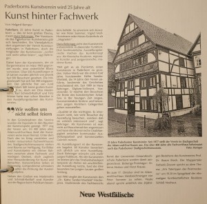 Kunst hinter Fachwerk    
