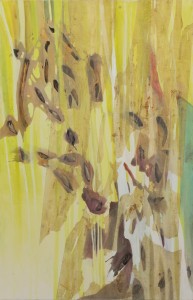 aus der Serie semipermeabel, Ölfarbe auf Leinwand, 190 x 120 cm, Nadja Nafe